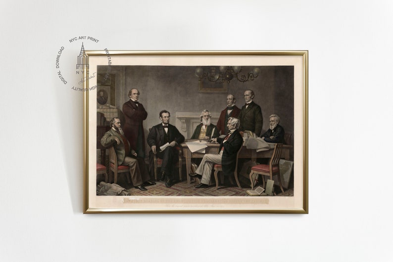 The First Reading of the Emancipation Proclamation before the Cabinet