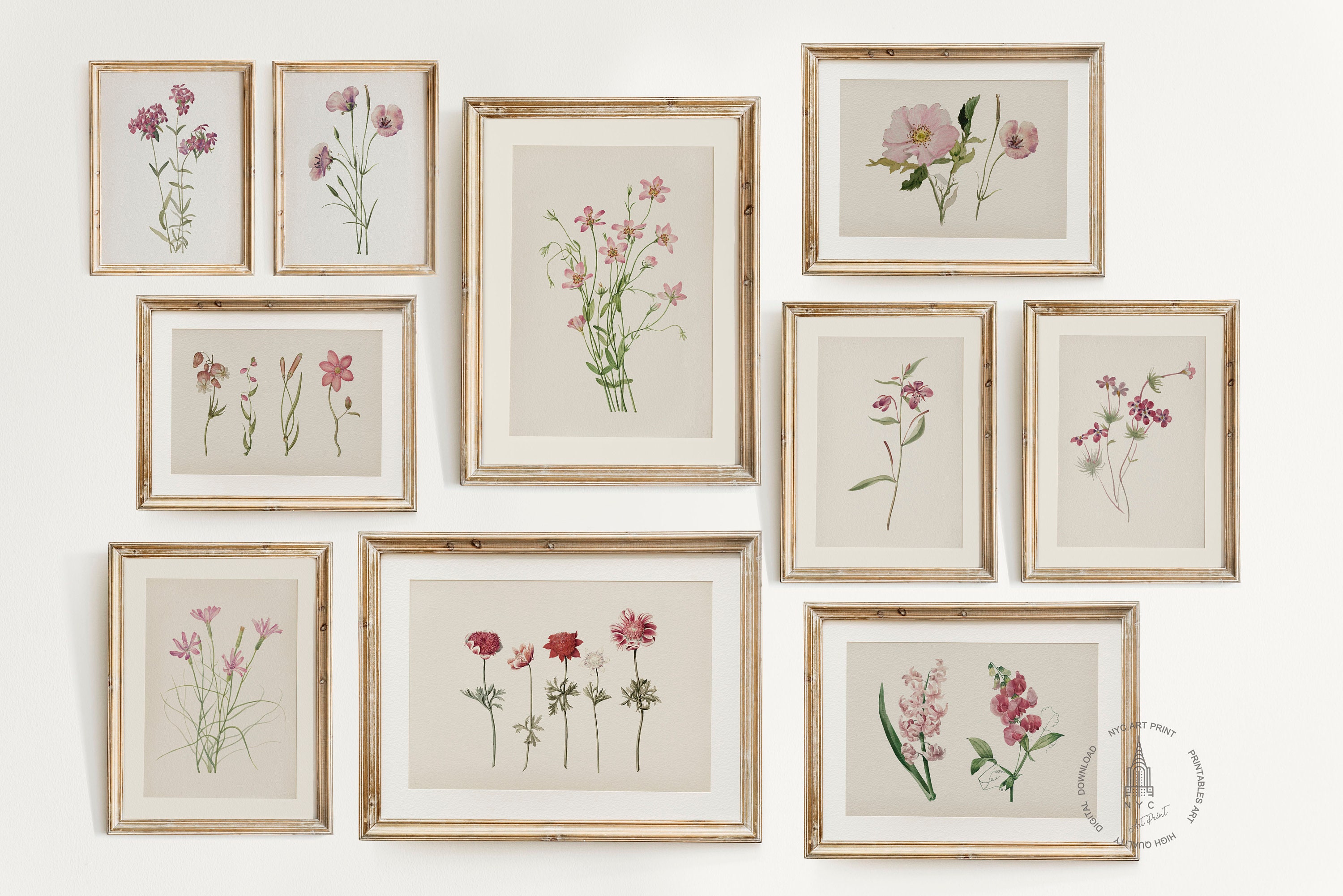 97 Decor Stampe artistiche da parete verdi – Stampa artistica da parete con immagini di piante, stampe botaniche vintage, poster con piante per l'estetica della stanza, pagine di libri, dizionario