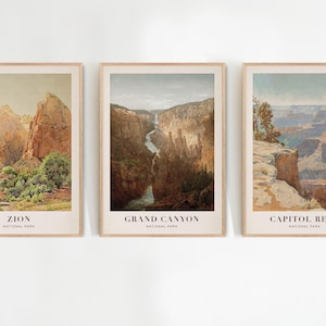 Grand Canyon National Park Poster, Arizona Travel Print, Home Decor, Wall Art Painting, Hiking Gift, capitol reef national park poster, zion national park digital download, Grand Canyon National Park Travel Poster, Grand Canyon Travel Poster Print, National Parks Wall Art, Wall Art Gallery, Canyon Wall Art