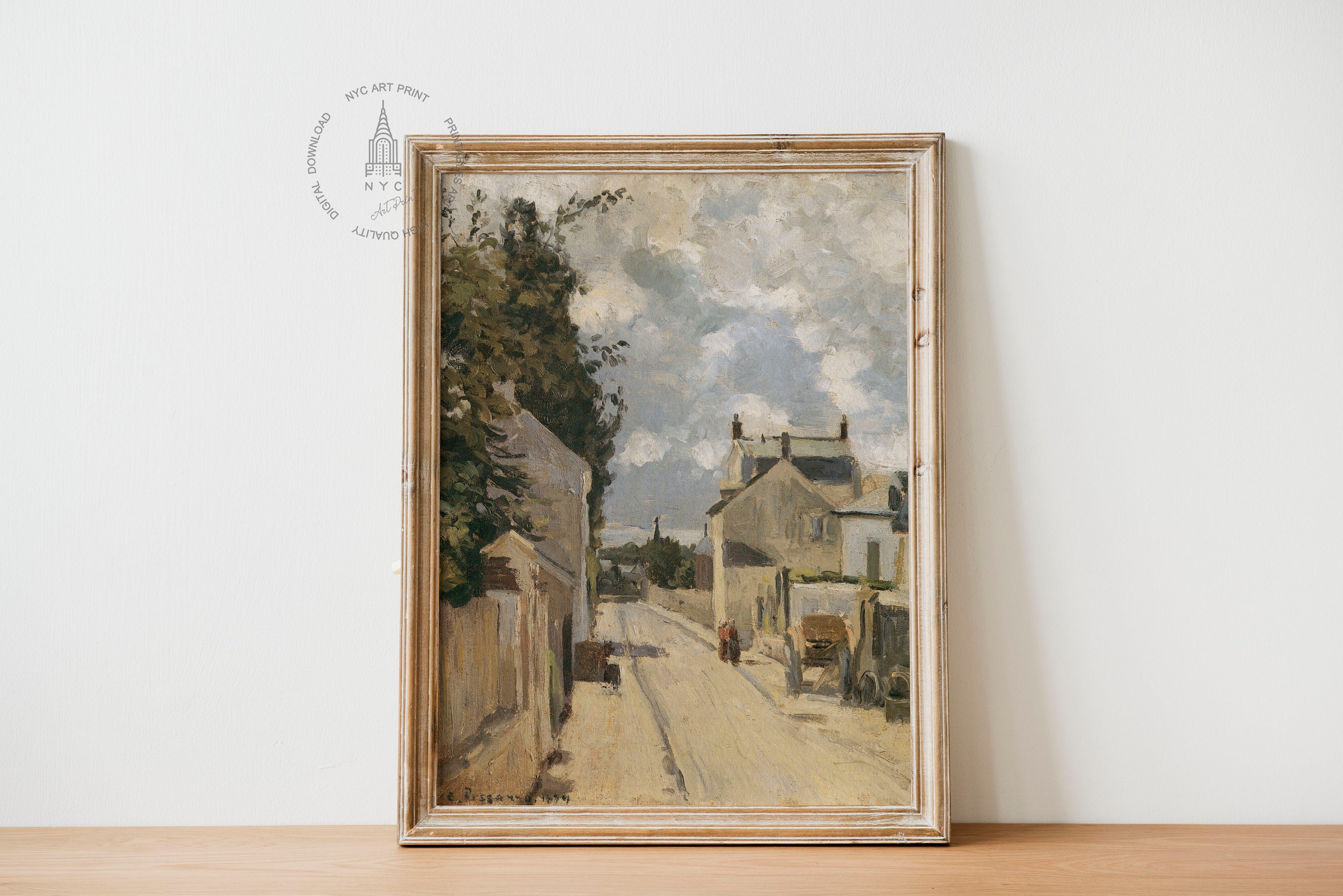 Vintage French Country Gallery Wall Set of 9, French Cottage Landscape ...