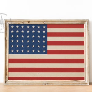 Vintage 4th of July Gallery Wall Print Set of 12, American Flag ...