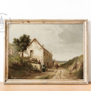 Vintage French Country Gallery Wall Set of 9, French Cottage Landscape ...