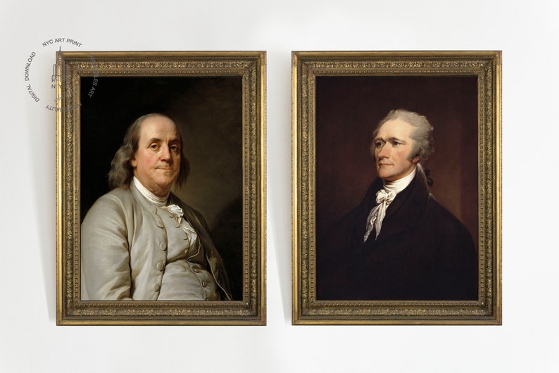 (left) Benjamin Franklin
(right) Alexander Hamilton