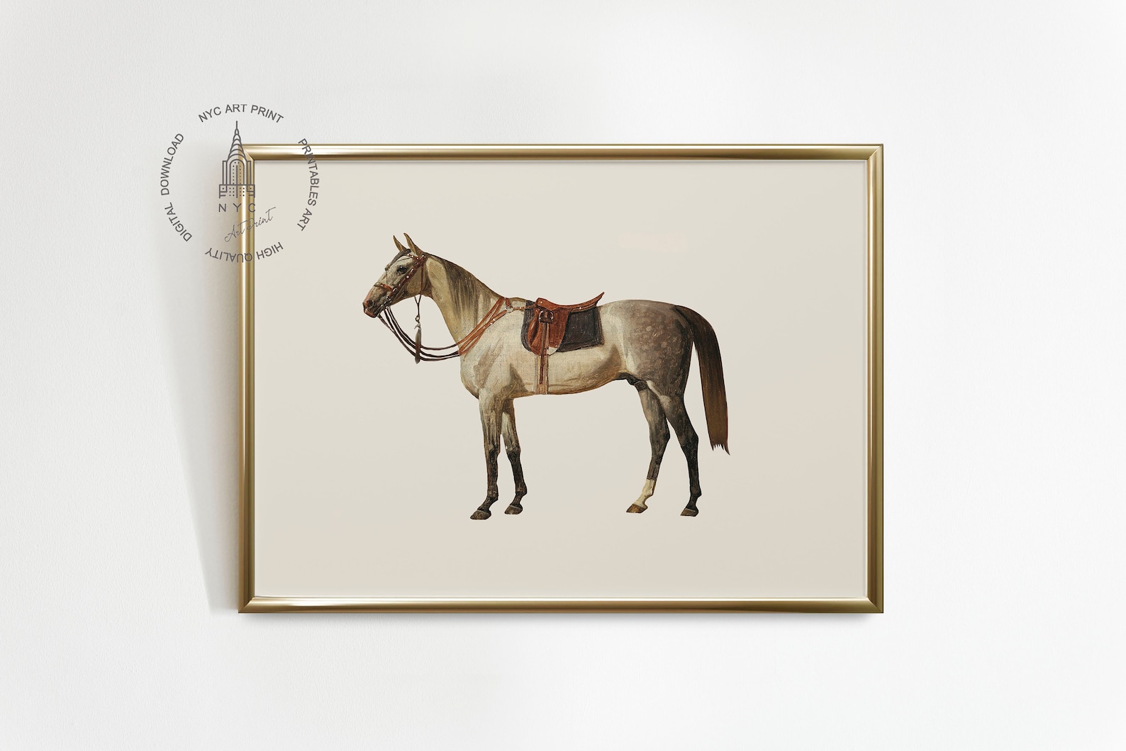 Vintage Horse Gallery Wall Set of 9, Horse Prints, Vintage Horse ...