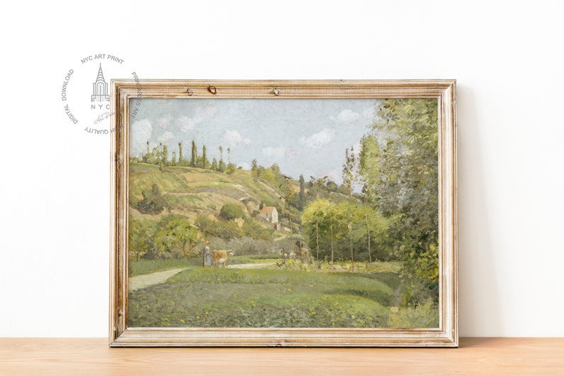 Vintage French Country Gallery Wall Set of 9, French Cottage Landscape ...