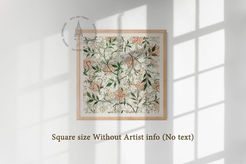 Set van 12 William Morris-posters voor aan de muur, vintage tentoonstellingsposters, William Morris-poster, botanische muurdecoratie, bloemenpatroon, WM01 afbeelding 10