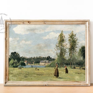 Vintage French Country Gallery Wall Set of 9, French Cottage Landscape ...