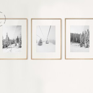 Vintage Winter Sport Prints: Ski Chalet Decor Set of 3