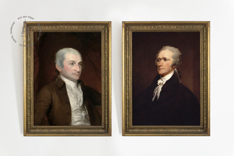 (left)  John Jay
(right) Alexander Hamilton