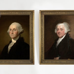 (left) George Washington
(right) John Adams
