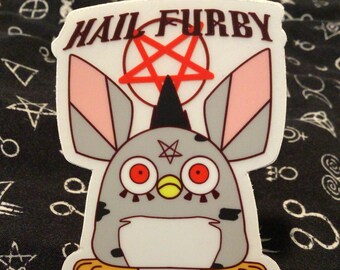 3 inch HAIL FURBY transparent sticker