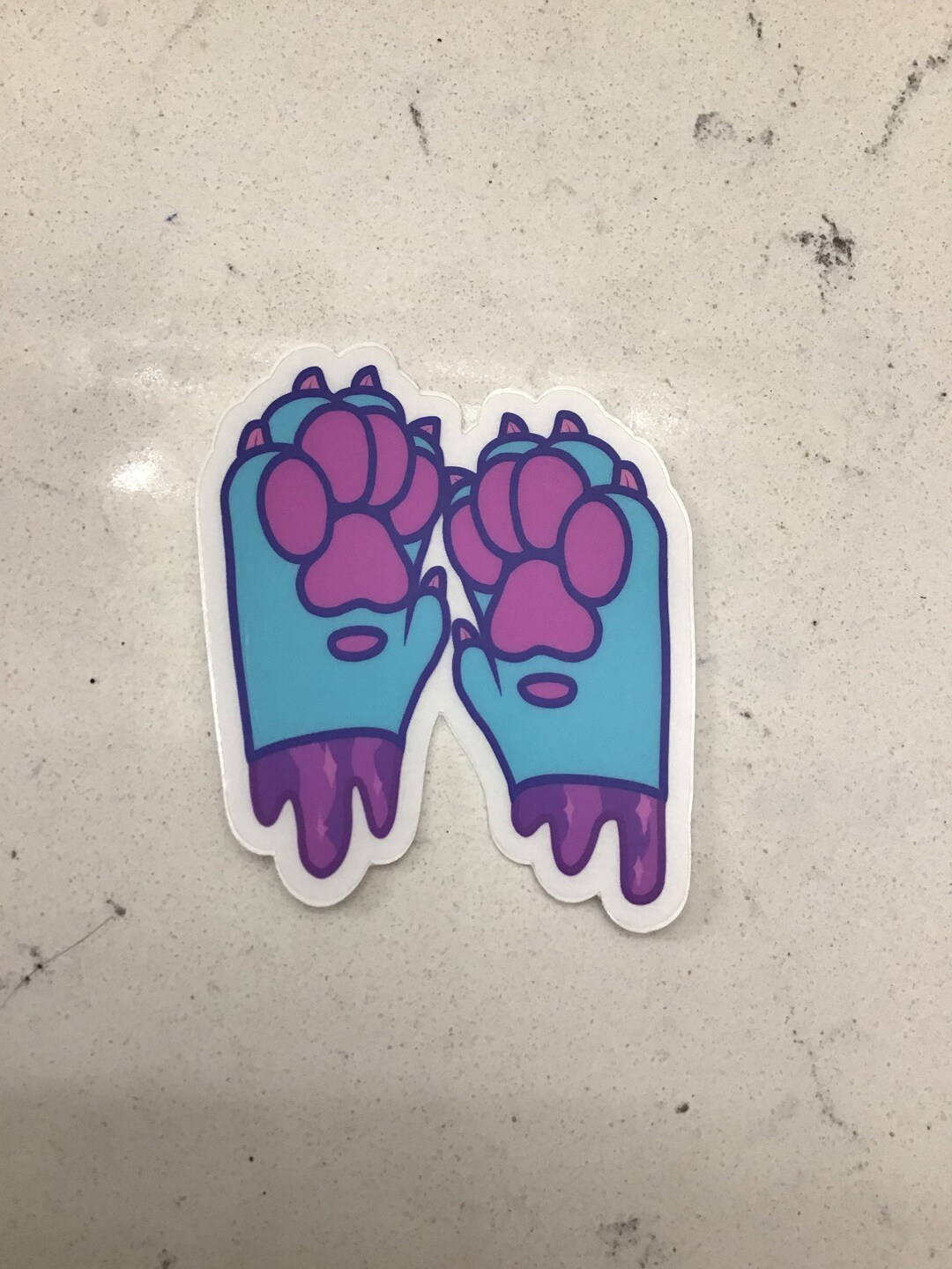 3 Inch Candy Gore Paws Stickers Etsy