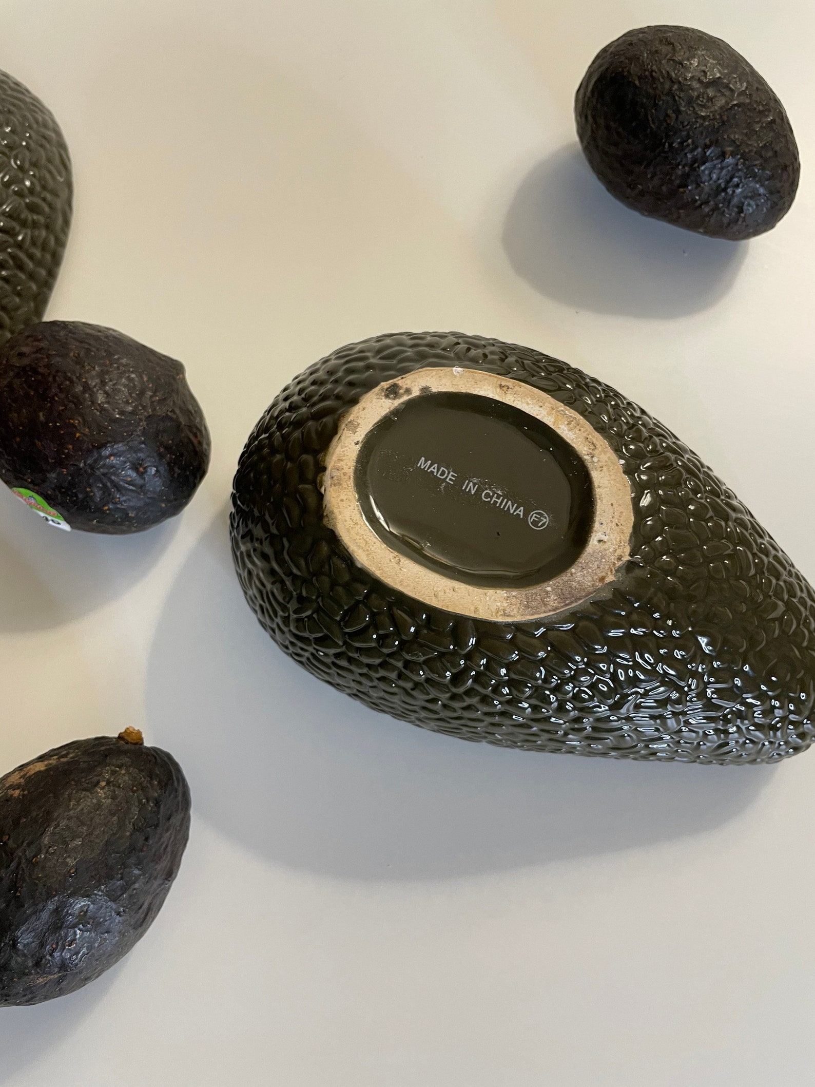 Ceramic avocado bowl with top Etsy