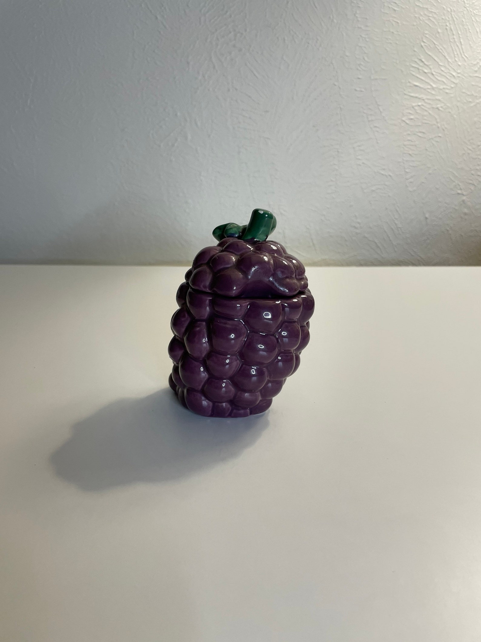 Vintage Ceramic Purple Grape Sugar Bowl Jar With Lid Etsy UK