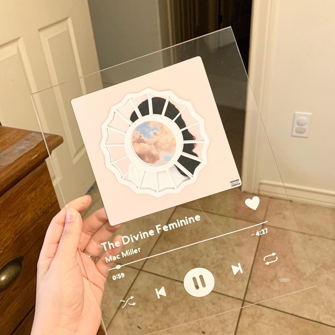 Personalized Acrylic Album Cover 8x10 Acrylic Anniversary Etsy