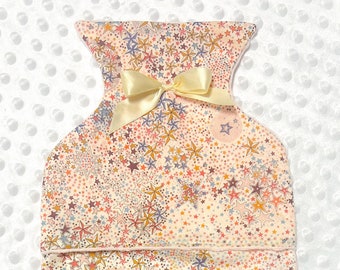Liberty print hot water bottle cover