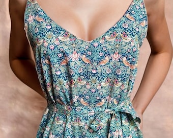 Vestido con estampado Liberty