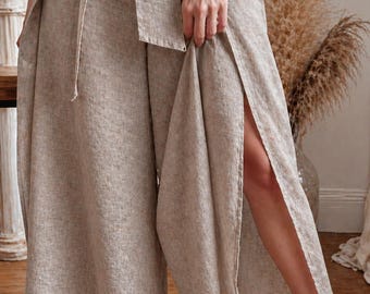 Pantalones cruzados, pantalones de mujer, supersuaves