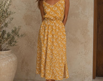 Liberty print dress, lightweight summer dress