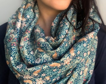 Liberty print scarf, infinity scarf, gift option