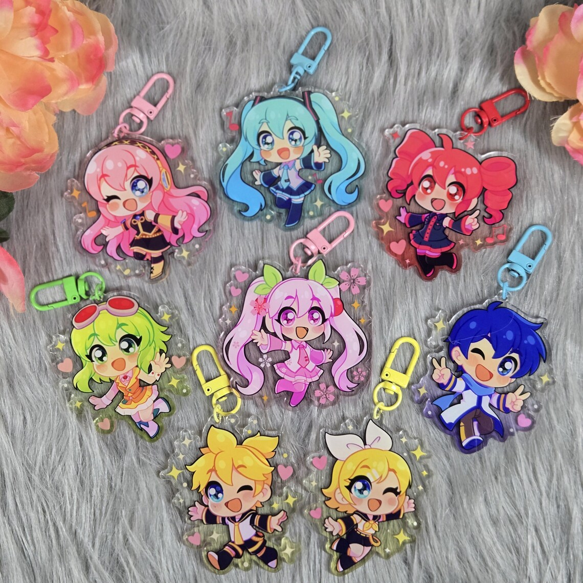Voco Key Chain Vocaloid Acrylic Keychain - Etsy