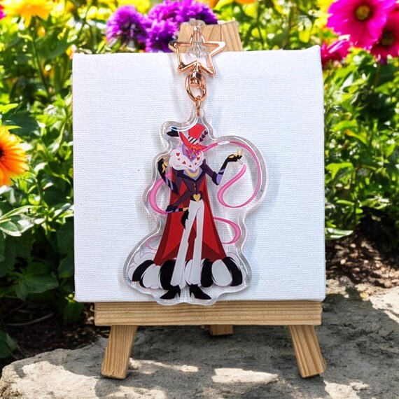 Valentino Keychain Hazbin Etsy