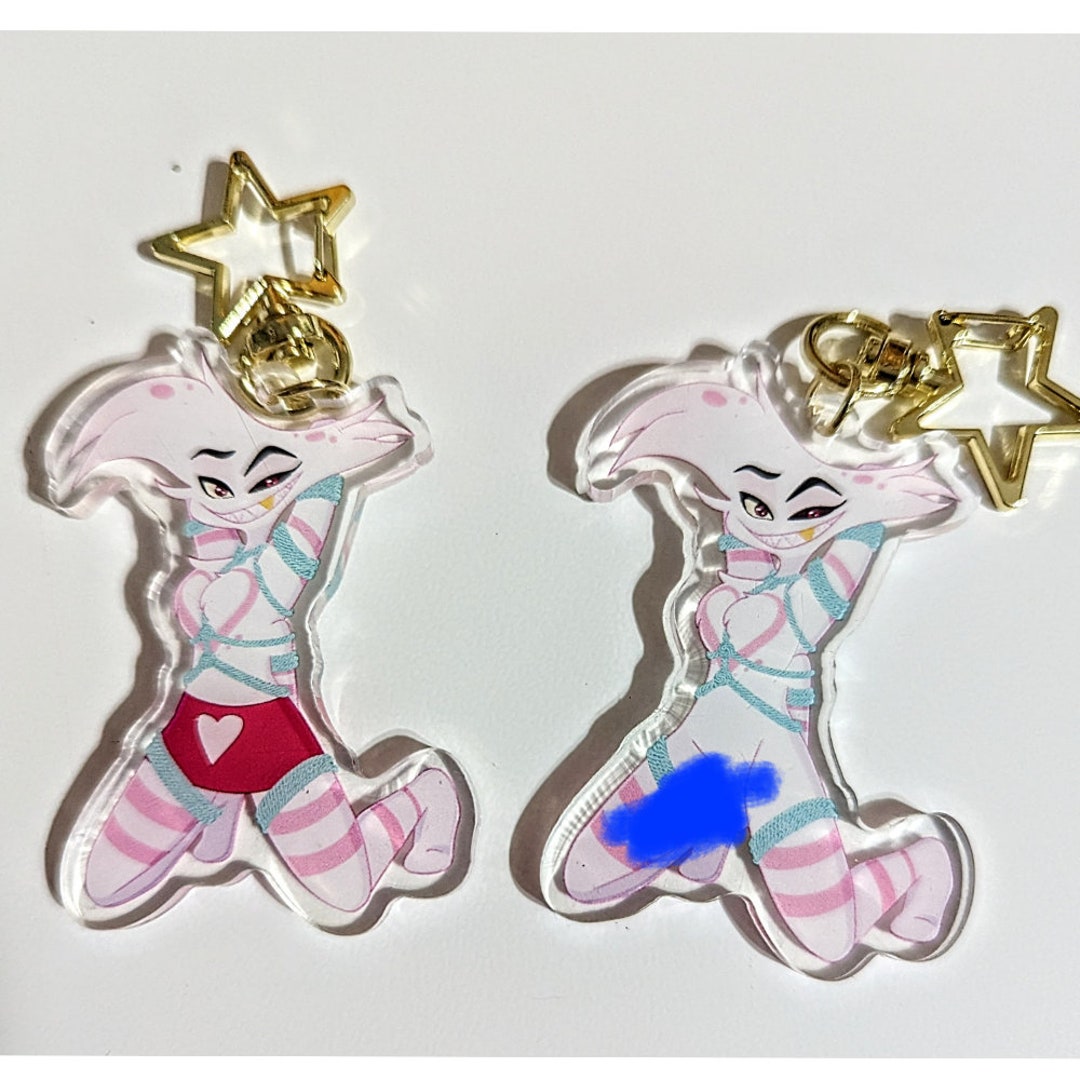 Keychain Angel Dust Hazbin Hotel Preorder Etsy