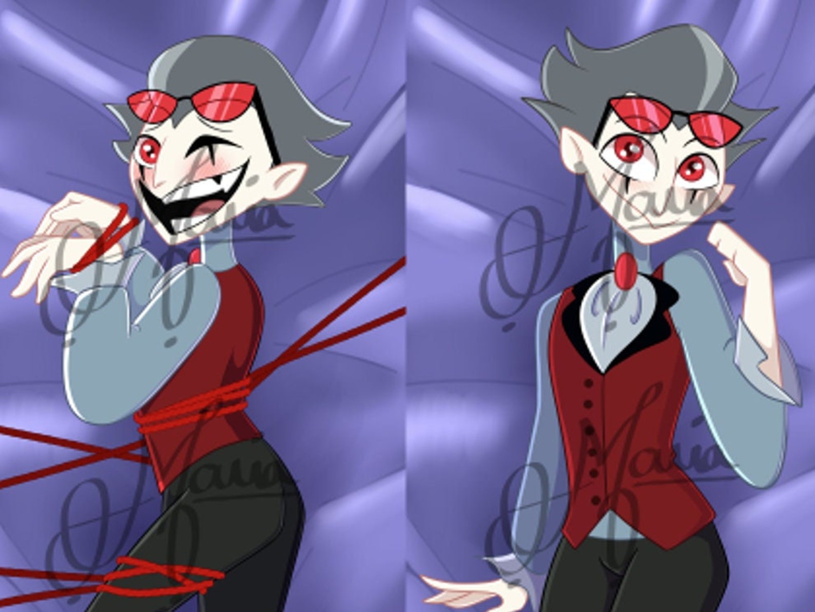 Human Stolas Body Pillow Helluva Boss Preorder Etsy Australia