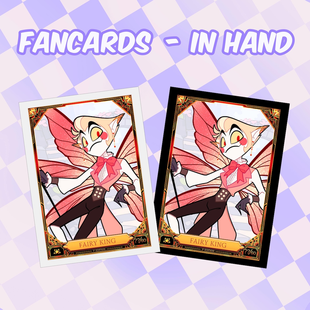 Hazbin Hotel Lucifer Fan Trading Cards - Etsy