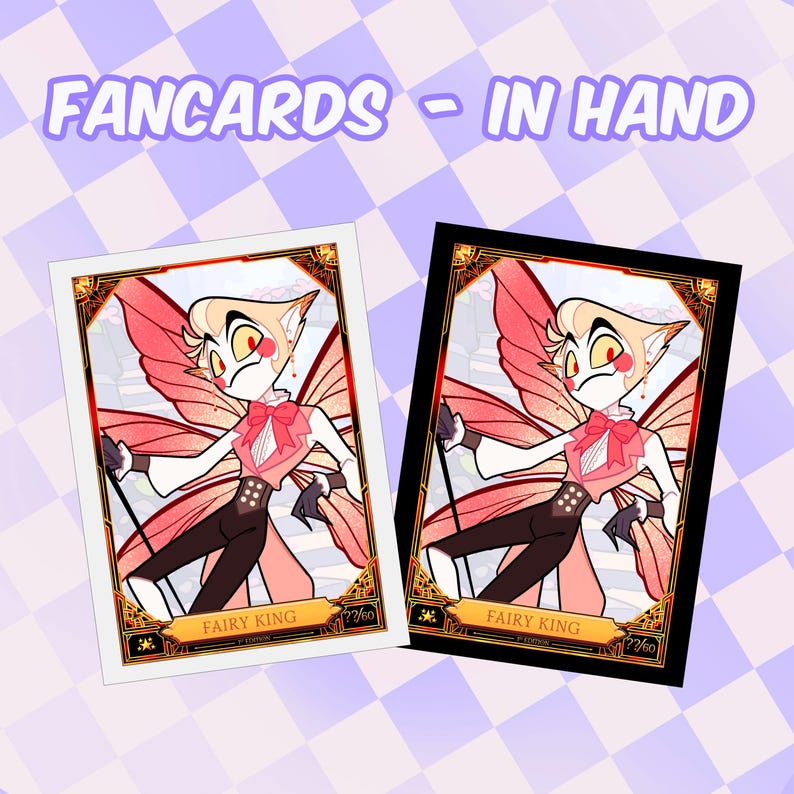 Hazbin Hotel Lucifer Fan Trading Cards - Etsy