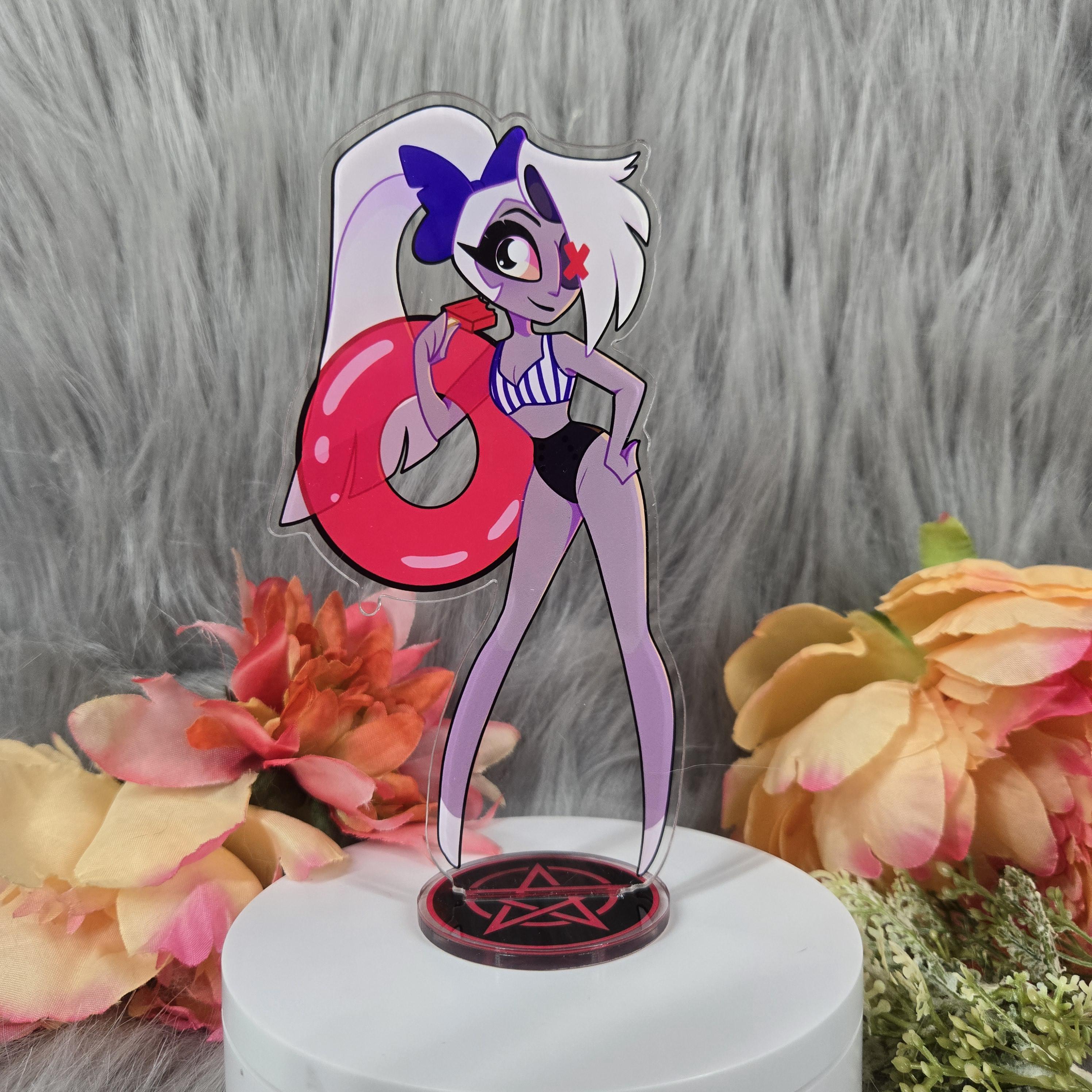 Hazbin Hotel Vaggie(ヴァギー)ピンズ Hazbin Hotel Charlie & Vaggie Valentine's Keychain Set