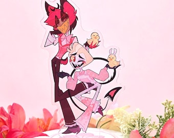 Hazbin Hotel Acrylic Standee Radioapple Alastor and Lucifer