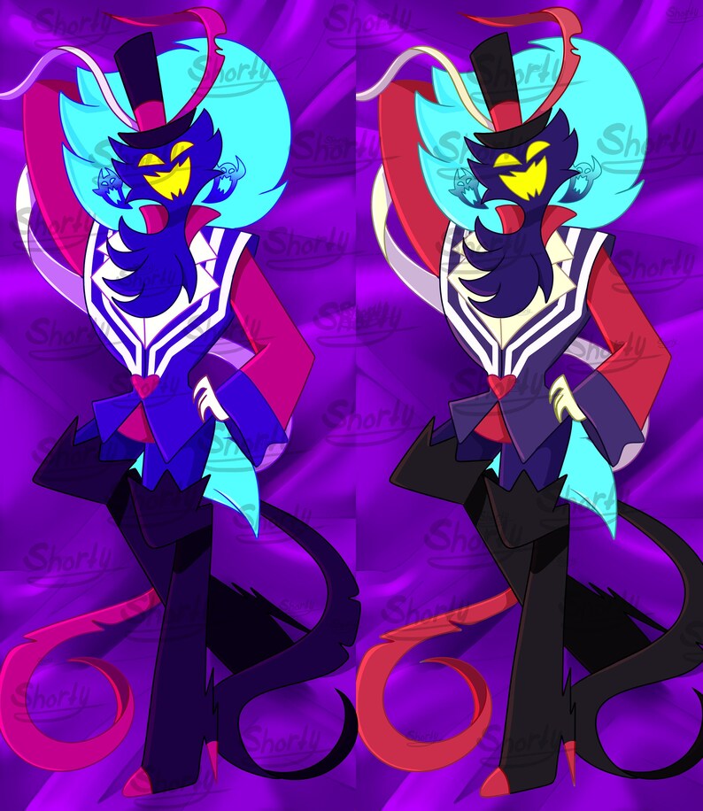 Asmodeus Helluva Boss Body Pillow Preorder Etsy