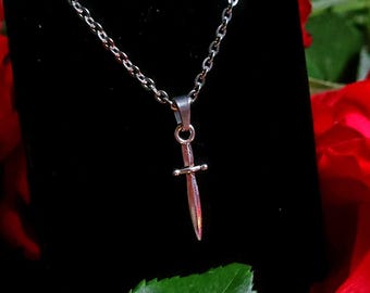 Collana Girocollo Con Spada E Croce – Ciondolo Pugnale In Metallo, Stile Gotico Punk, Gioielli Da Donna, Catena Regolabile