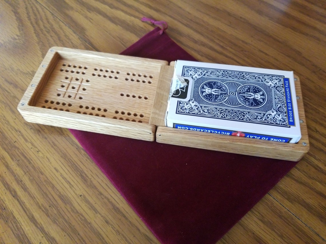 Folding Travel Cribbage board Etsy