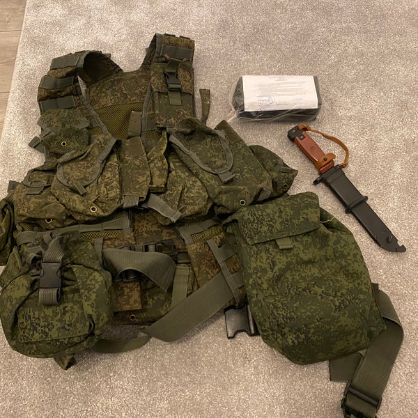 Original Russian Ratnik 6sh117 vest (complete kit)