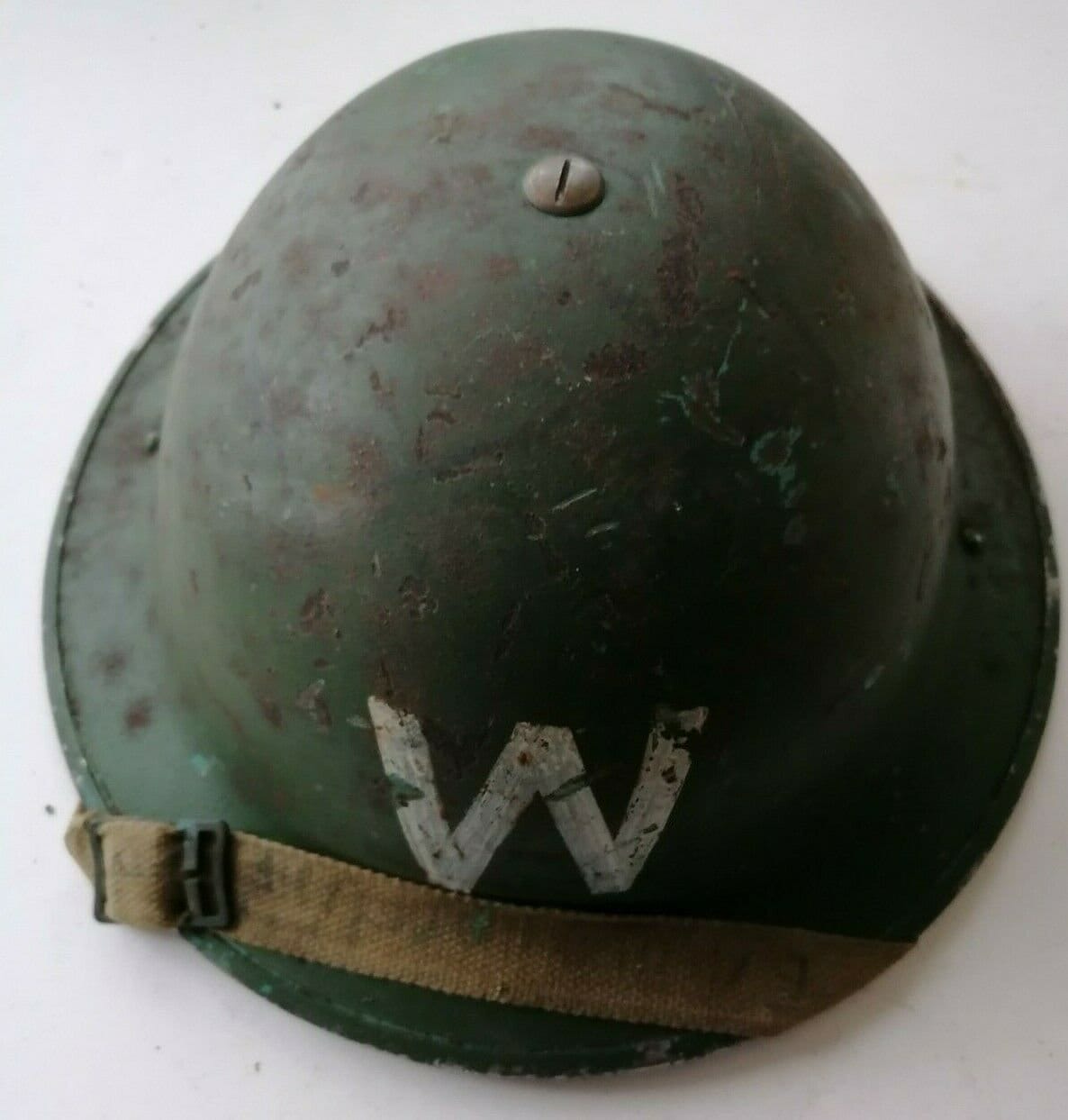 Warschau Pact Pools Leger NIEUW of Marine Blauw Accessoires Hoeden & petten Helmen Militaire helmen Helm met net en lederen inlays Groen 