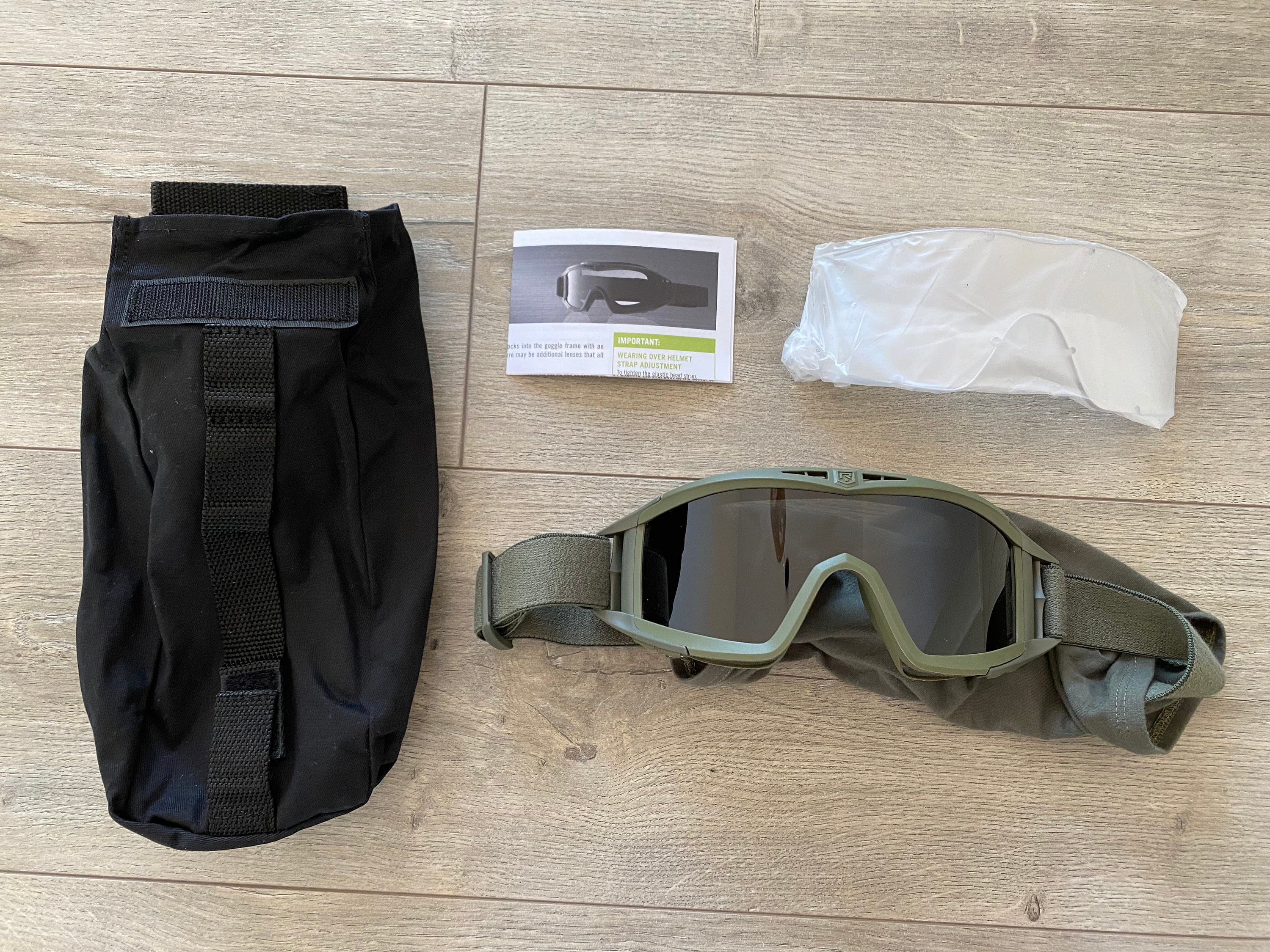 Original New British MK6 Ballistic Helmet With Revision Goggles size L