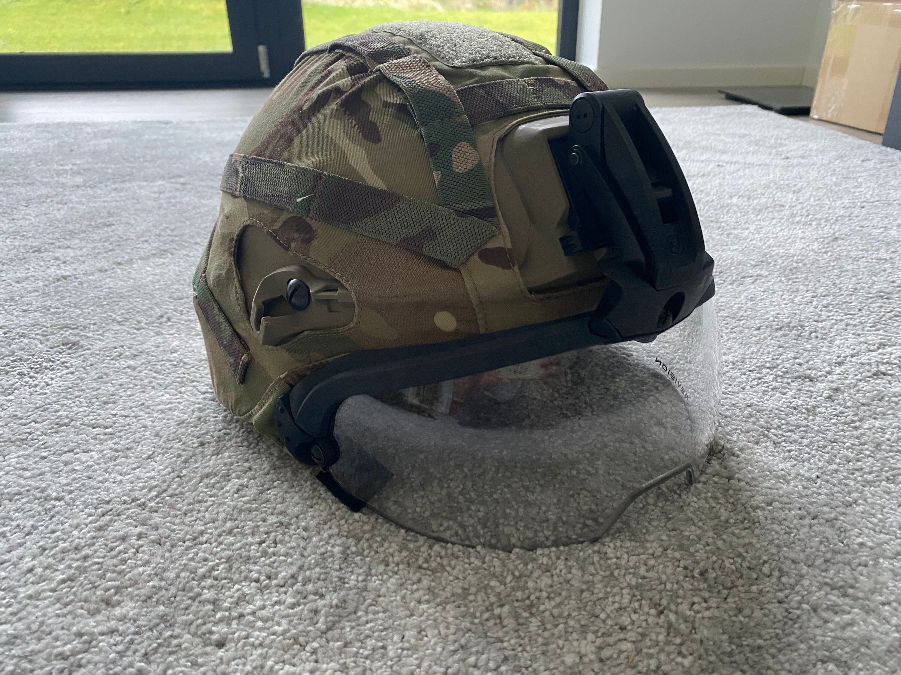 Original British Revision Helmet With Ballistic Visor Etsy