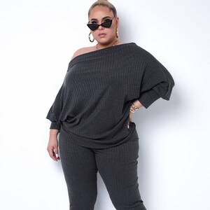 Plus Size Two Piece Pant Set Soft and Comfy Loungewear