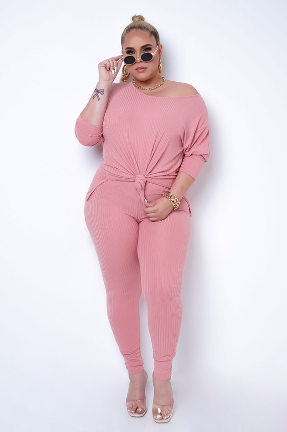 Plus size 2 piece loungewear sale
