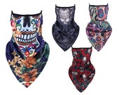 Halloween Face Mask Day Of The Dead Sugar Skull Face Mask Neck Gaiter for Men and Women Dia De Los Muertos Mexican Face Mask