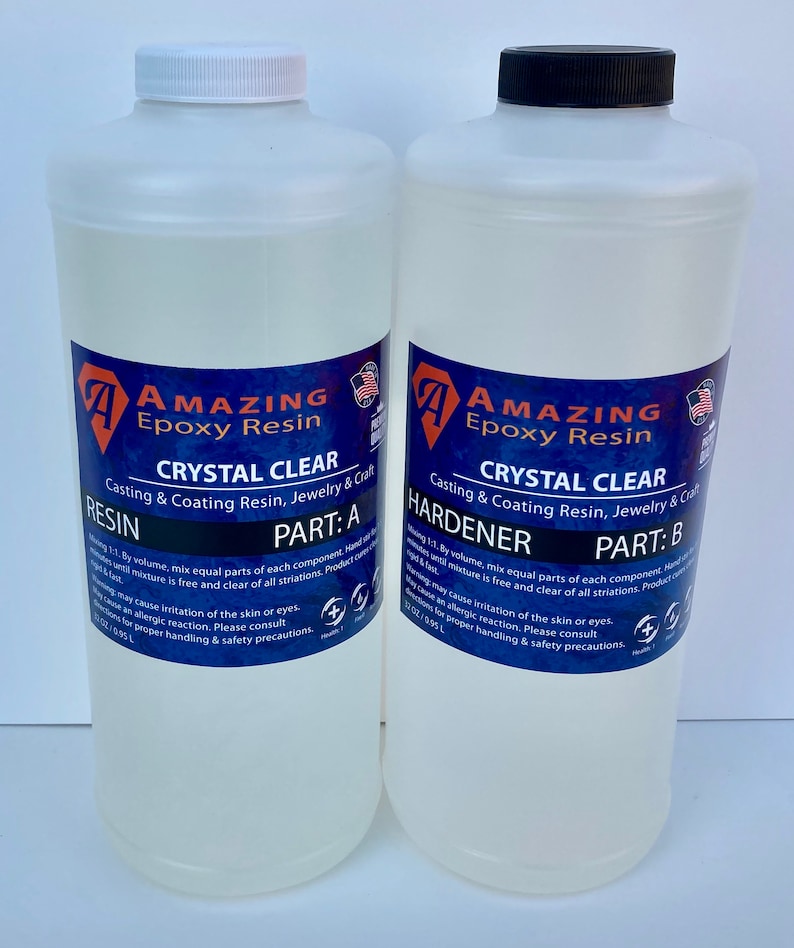 Crystal Clear Epoxy Resin 1/2 Gallon Kit General Use Etsy