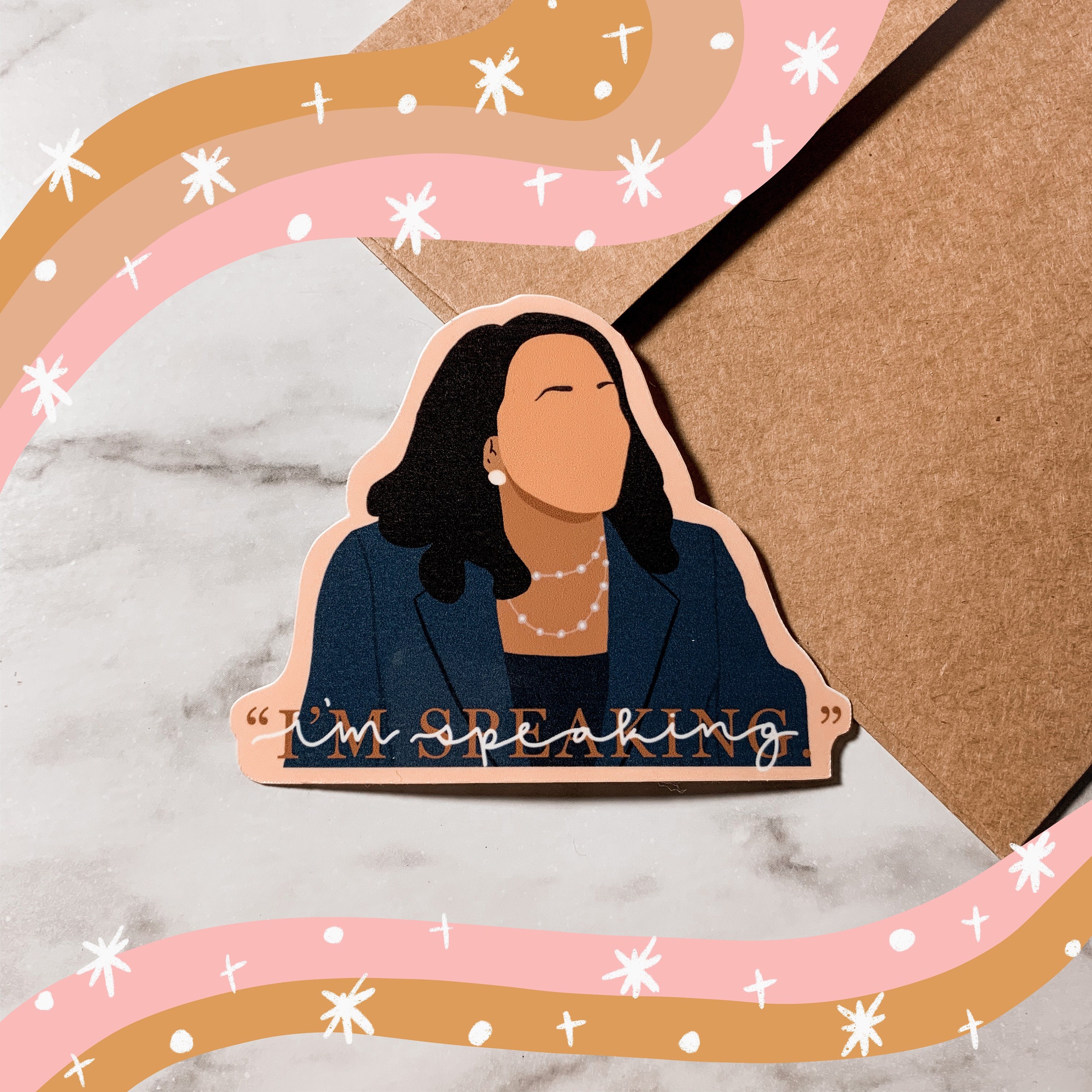 Kamala Harris I’m Speaking Sticker | Biden Harris Sticker | Laptop Wa…