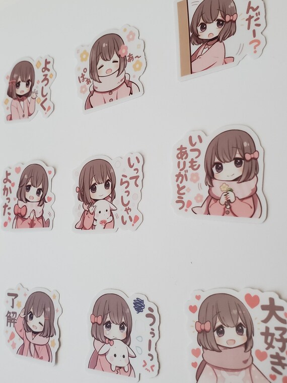 39 Pcs Cute Menhera Chan, Menhera Chan Stickers, Stickers Laptop Chan