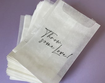 Throw Some Love Confetti Bags | Biodegradable | Eco Friendly | Confetti Packets