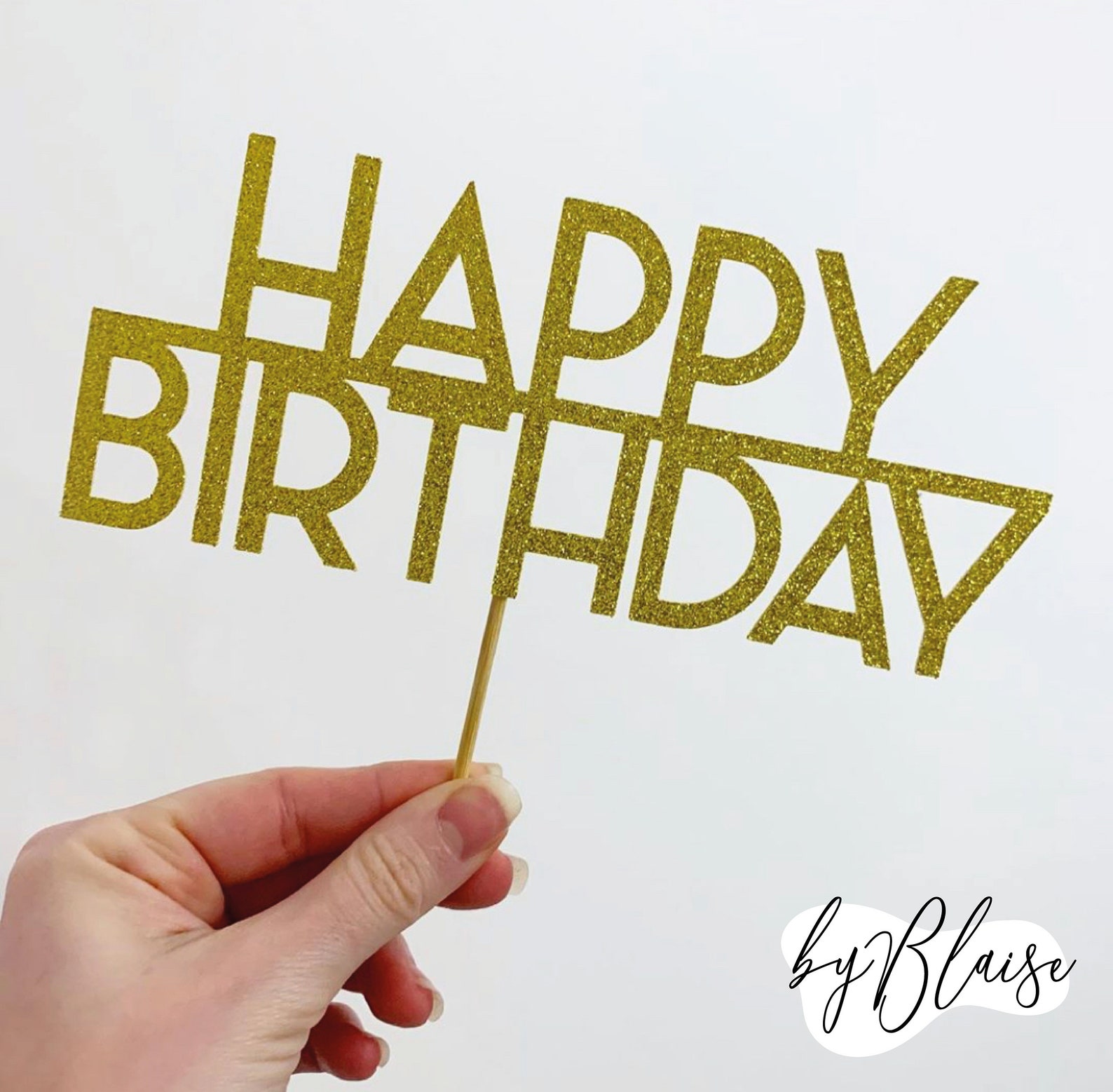 Happy Birthday Cake Topper Font