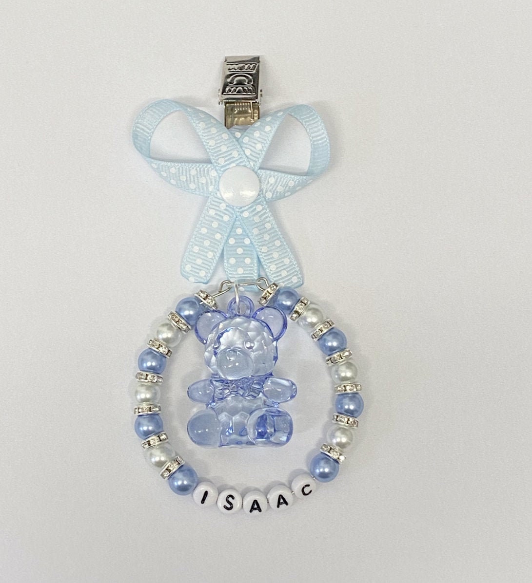 Personalised pram charm in multi color baby girls and boys