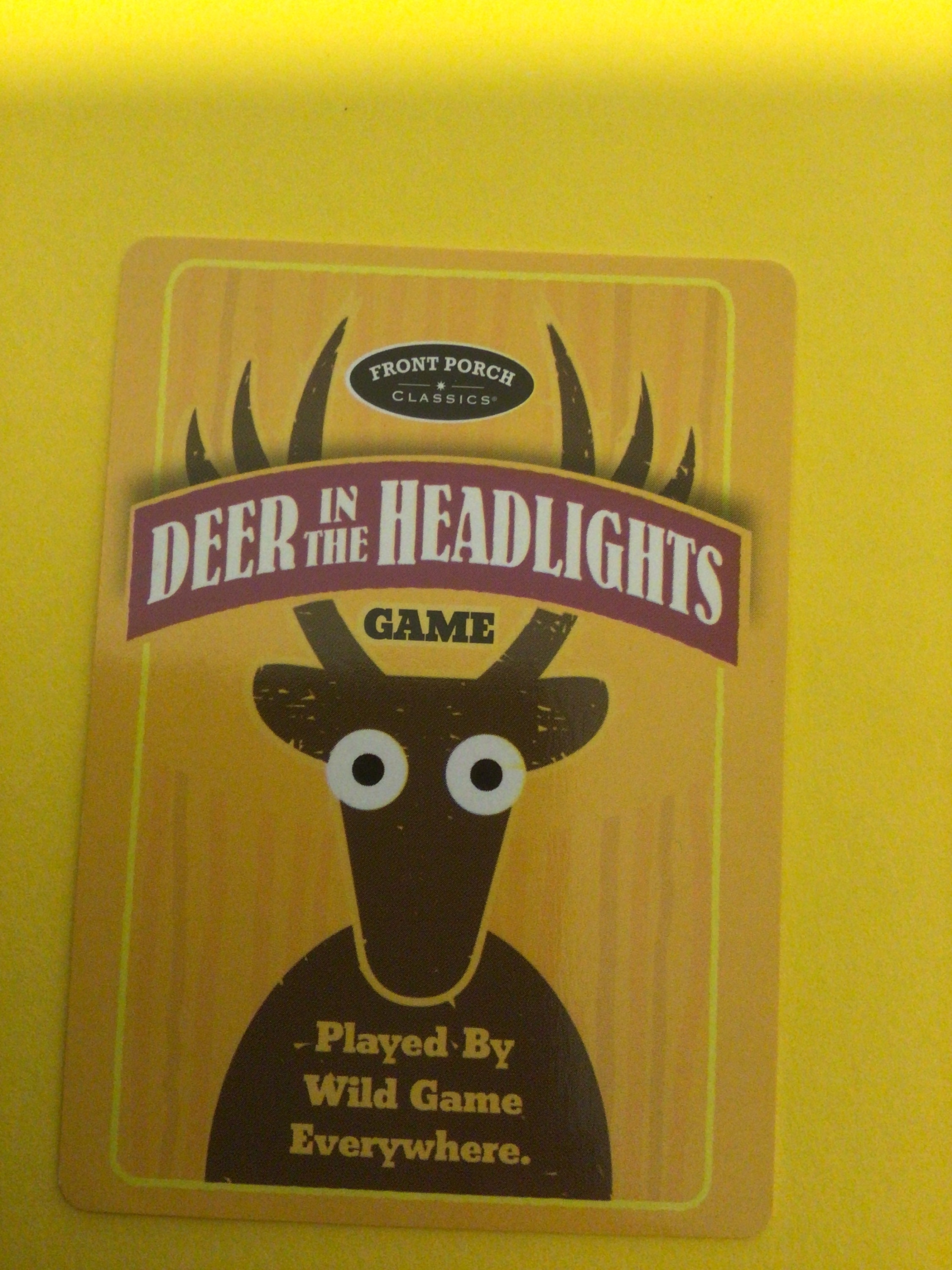 Vintage New Old Stock Playing Card Deer in the Headlights Junk - Etsy