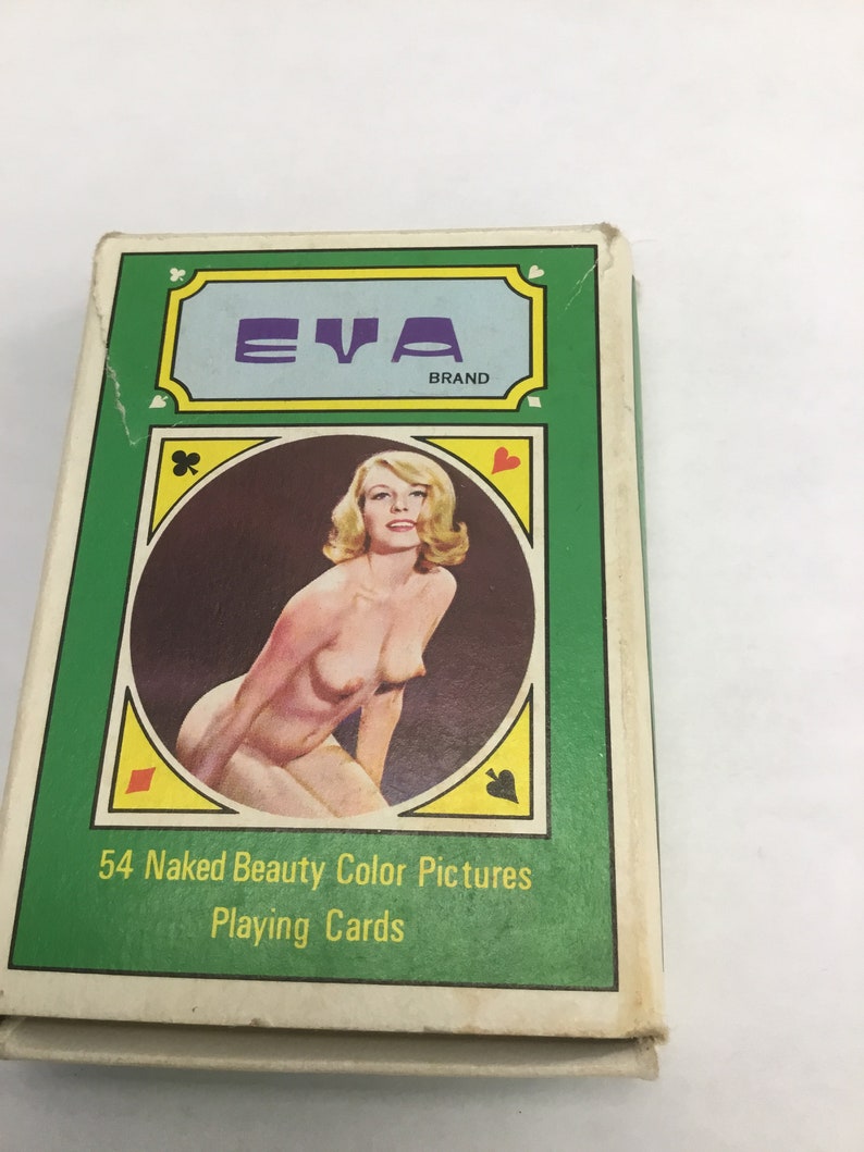 Nos very early vintage nude playing cards naked ladies adult content Eva Scrapbooking 